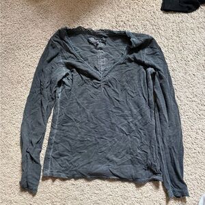 long sleeve top with lace detail